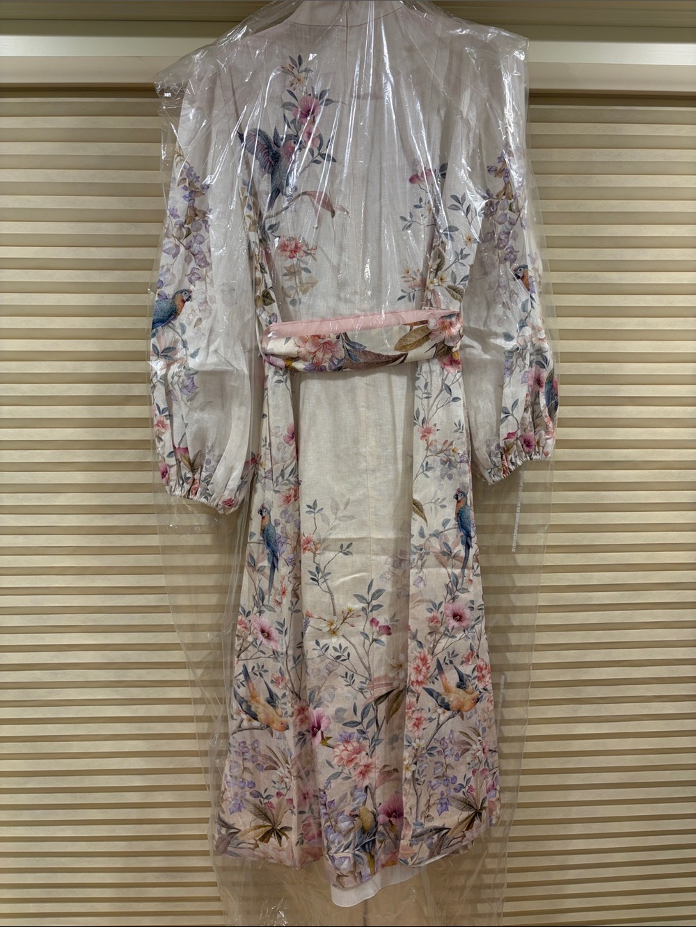 NWOT Zimmermann Floral Print Midi Linen Dress Size AU 0/1/2/3 - Picture 10 of 13